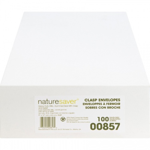 Nature Saver Recycled Clasp Envelopes (00857)