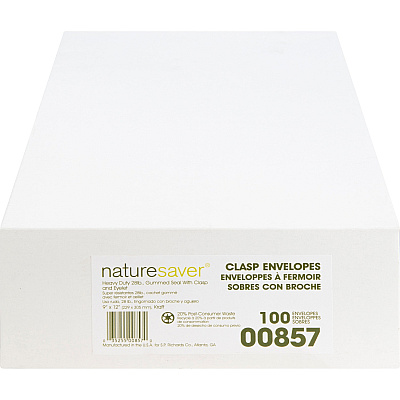 Nature Saver Recycled Clasp Envelopes (NAT00857)