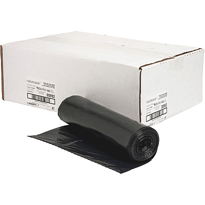 Nature Saver Black Low-density Recycled Can Liners (NAT00992)