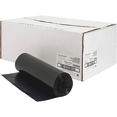 Nature Saver Black Low-density Recycled Can Liners (NAT00994)