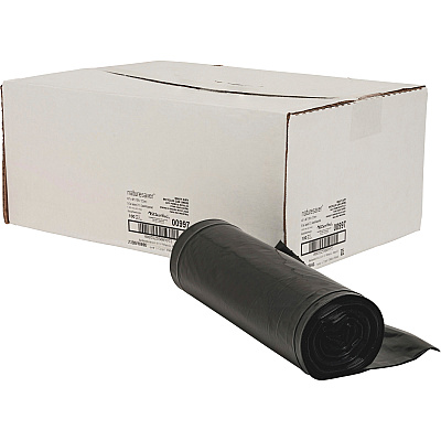 Nature Saver Black Low-density Recycled Can Liners (NAT00997)