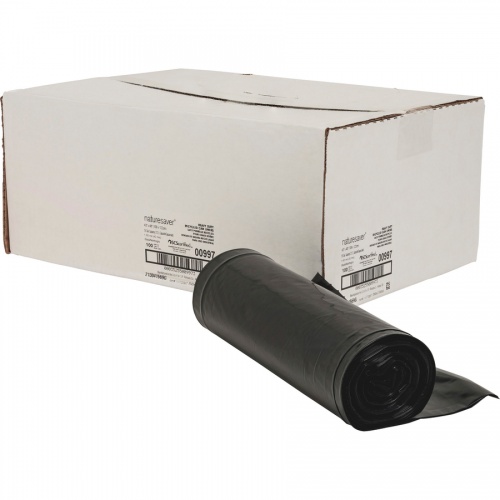 Nature Saver Black Low-density Recycled Can Liners (00997)