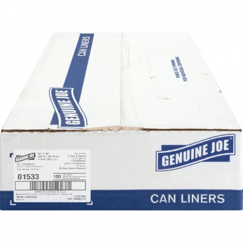 Genuine Joe Heavy-Duty Trash Can Liners (01533)