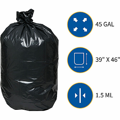Genuine Joe Heavy-Duty Trash Can Liners (GJO01534)
