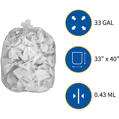 Genuine Joe High-Density Can Liners (GJO01757)
