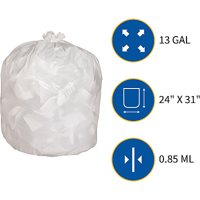 Genuine Joe Heavy-Duty Tall Kitchen Trash Bags (GJO02312)