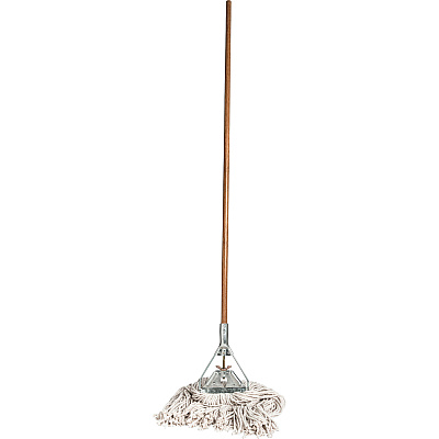 Genuine Joe Wood Handle Complete Wet Mop (GJO54201)
