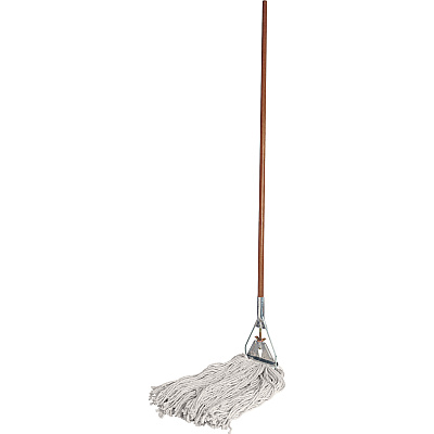 Genuine Joe Wood Handle Complete Wet Mop (GJO54201)