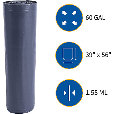 Genuine Joe Maximum Strength Trash Can Liner (GJO70343)