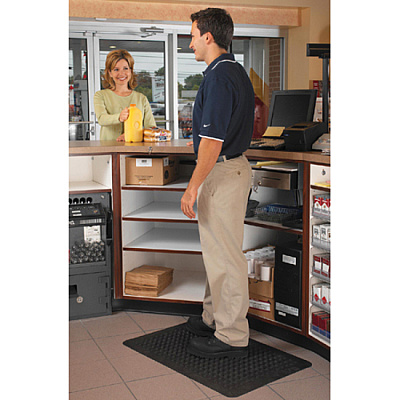 Genuine Joe Flex Step Rubber Anti-Fatigue Mats (GJO70373)