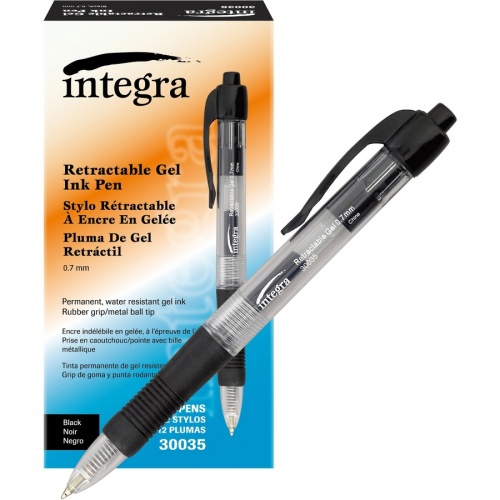 Integra Retractable 0.7mm Gel Pens (30035)
