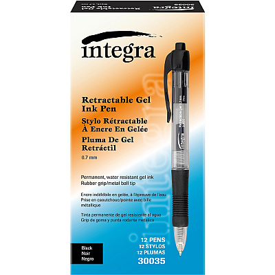 Integra Retractable 0.7mm Gel Pens (ITA30035)