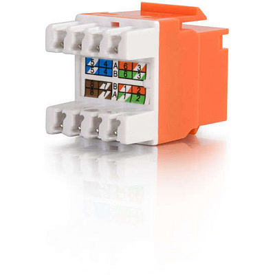 C2G Cat5e Keystone Jack Orange (03795)