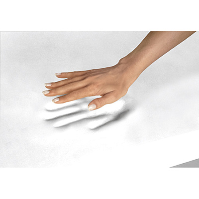 Fellowes Memory Foam Mouse Pad/Wrist Rest- Black (FEL9176501)