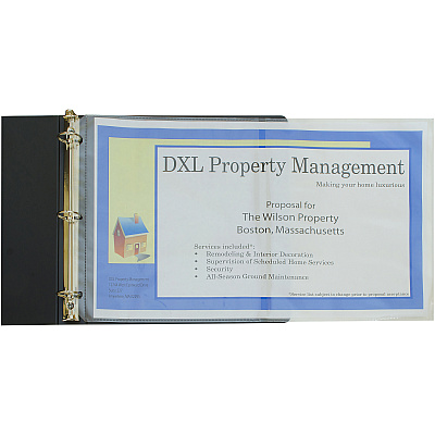 C-Line Panoramic Fold-Out Heavyweight Poly Sheet Protectors (CLI62237)