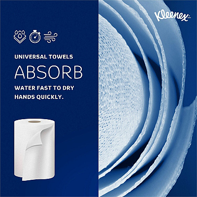 Kleenex Hard Roll Paper Towels with Premium Absorbency Pockets (KCC50606)