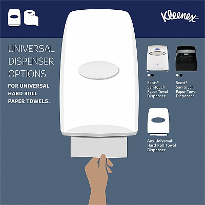 Kleenex Hard Roll Paper Towels with Premium Absorbency Pockets (KCC50606)