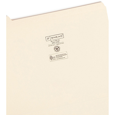 Smead 1/5 Tab Cut Letter Recycled Top Tab File Folder (SMD11765)