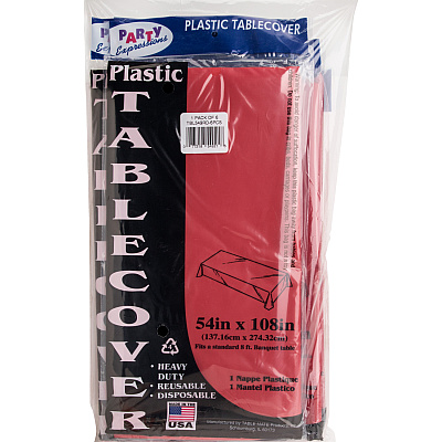 Tablemate Heavy-duty Plastic Table Covers (TBL549RD)