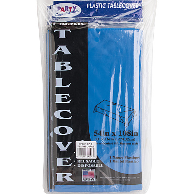 Tablemate Heavy-duty Plastic Table Covers (TBL549BL)