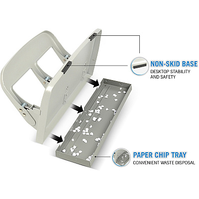 CARL Heavy-duty 3-Hole Punch with Tray (CUI63040)