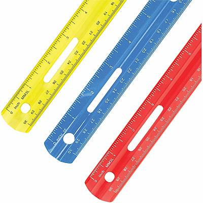 Westcott 12" Plastic Ruler (ACM10526)