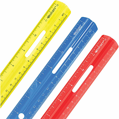 Westcott 12" Plastic Ruler (ACM10526)