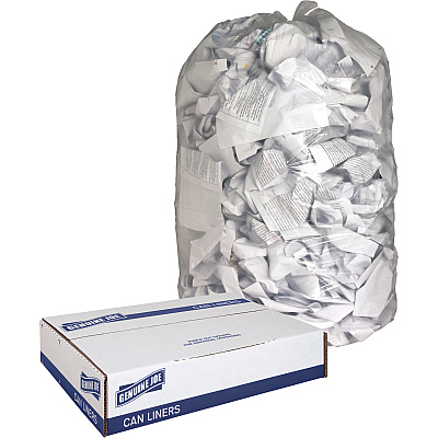 Genuine Joe Clear Trash Can Liners (GJO01014)
