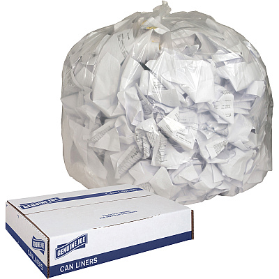 Genuine Joe Clear Trash Can Liners (GJO01016)