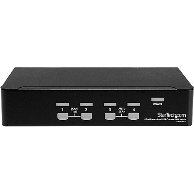 StarTech 4 Port 1u Rackmount Usb Ps/2 Kvm Switch (SV431DUSB)