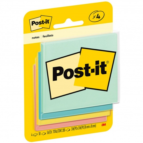 Post-it Notes Original Notepads -Beachside Cafe Color Collection (5401)