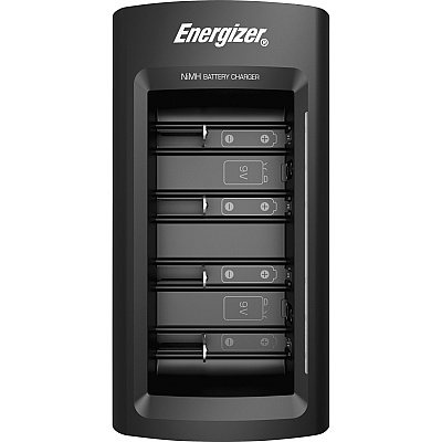Energizer Recharge Universal Charger for NiMH Rechargeable AA, AAA, C, D, and 9V Batteries (EVECHFC)