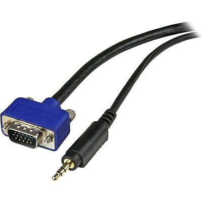 StarTech 6 Ft High Res Monitor Vga Cable W/ Audio (MXTHQMM6A)