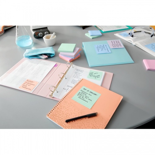 Post-it Super Sticky Recycled Notes - Wanderlust Pastels Color Collection (65412SSNRP)