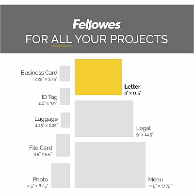 Fellowes Self Adhesive Laminating Sheets (5221502)