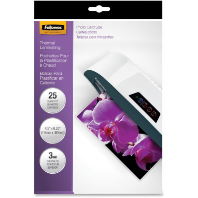Fellowes Photo Card Glossy Thermal Laminating Pouches (FEL5208301)
