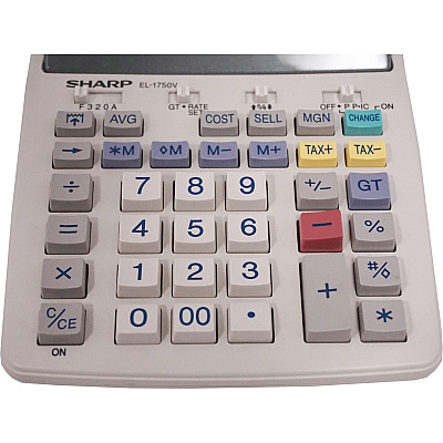 Sharp EL-1750V 12 Digit Printing Calculator