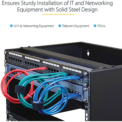 StarTech 6u Wall Mount Rack (19in) - 14in Deep (WALLMOUNT6)