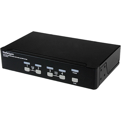 StarTech 4 Port Dvi Usb Kvm Switch With Audio (SV431DVIUA)