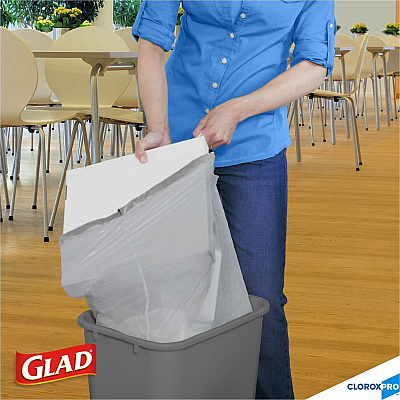 CloroxPro ForceFlex Tall Kitchen Drawstring Trash Bags (CLO70427)