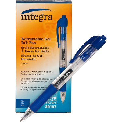 Integra Retractable 0.5mm Gel Pens (ITA36157)