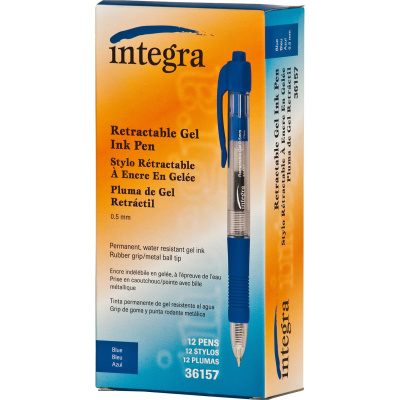 Integra Retractable 0.5mm Gel Pens (ITA36157)