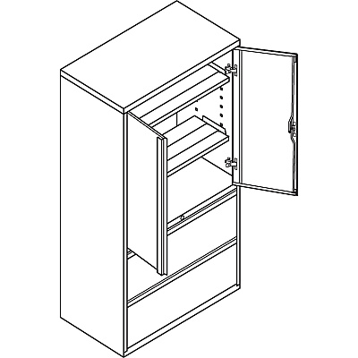HON 800 Series Wide Lateral File with Storage Cabinet - 2-Drawer (HON885LSP)