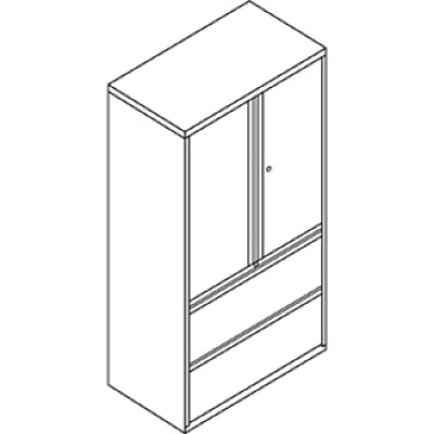 HON 800 Series Wide Lateral File with Storage Cabinet - 2-Drawer (HON885LSP)
