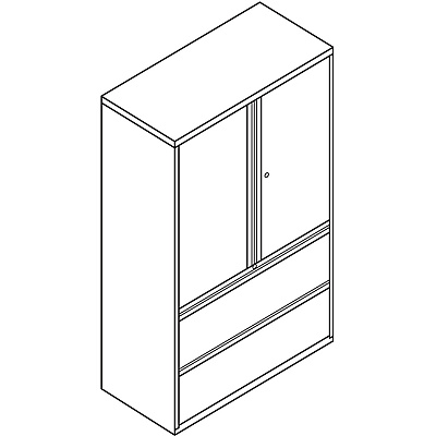 HON 800 Series Wide Lateral File with Storage Cabinet - 2-Drawer (HON895LSP)