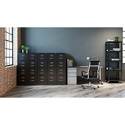 Lorell Fortress Series 26-1/2" Commercial-Grade Vertical File Cabinet (LLR60191)