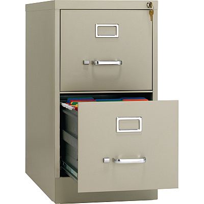 Lorell Fortress Series 26-1/2" Commercial-Grade Vertical File Cabinet (LLR60196)