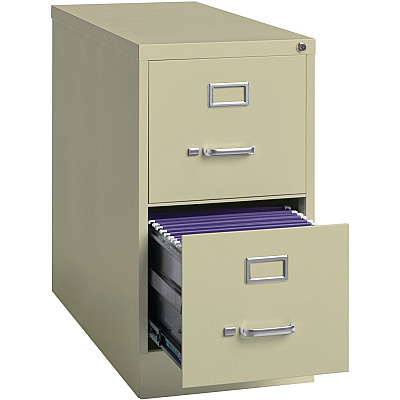 Lorell Fortress Series 26-1/2" Commercial-Grade Vertical File Cabinet (LLR60196)