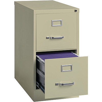 Lorell Fortress Series 25" Commercial-Grade Vertical File Cabinet (LLR60655)