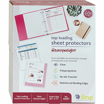 C-Line Heavyweight Poly Sheet Protectors (CLI62097)